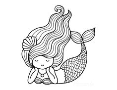 Printable Mermaid Coloring Pages with Free PDFs | Mermaid coloring pages, Unicorn coloring pages, Mermaid coloring . #Mermaid_Vector #Unicorn_Images #صفحات_التلوين #Mermaid_Drawings Mermaid Vector, Unicorn Images, Mermaid Drawings, Outline Illustration, Mermaid Pictures, Mermaid Coloring Pages, Mermaid Pattern, Unicorn Coloring Pages, Mermaid Coloring