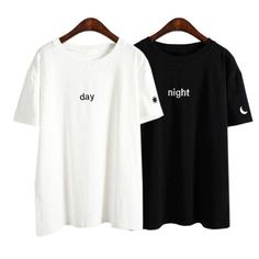 Cool Shirt Designs, Shirt Logo Design, Black And White T Shirts, Tshirt Design Inspiration, Night Day, White T Shirts