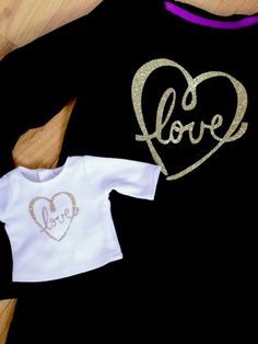 Make matching glitter love shirts this Valentine's Day! Valentine Shirts, Shirts Diy, Glitter Shirt, My Funny Valentine, The Word Love, Word Love