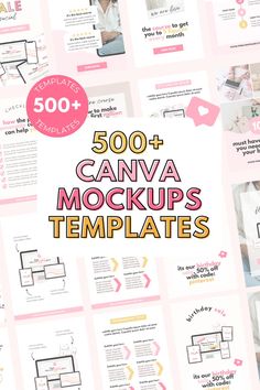 the 50 + canva mockup templates are great for creating your own designs