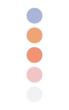 three different colored circles on a white background