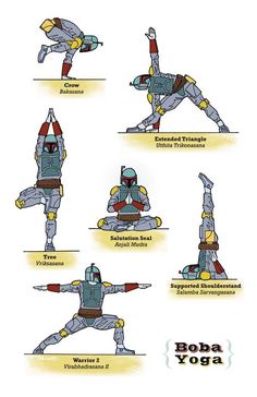 an image of a man doing yoga poses in different positions, including the legs and arms