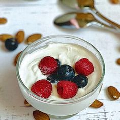 High Protein Dishes, Make Greek Yogurt, Homemade Greek Yogurt, 2 Ingredient Recipes, Holistic Recipes, Banana Dessert