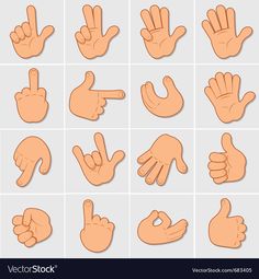 an image of hand gestures in different positions