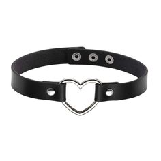 PRICES MAY VARY. Package Content: 1 * PU Leather Choker Collar. Quality Material-- Made with Soft Leather and Comfortable to Wear. Adjustable Size --Length: 13.8-15.4 inchs; Width:0.8". ALL MATCH STYLE --it's for men women wearing on Halloween party nightwear night club cosplay or casual dress up is nice too. GREAT GIFT for ladies or your girlfriend. Awesome for women BIRTHDAYS, a women HALLOWEEN costume, CHRISTMAS or any special occasion. Eigso: Your Reliable Choice of Fashion Jewelry  
Thank y Heart Choker Collars, Leather Collar Necklace, Collar For Women, Leather Choker Collars, O Ring Choker, Goth Choker, Heart Choker Necklace, Leather Choker Necklace, Leather Rivets