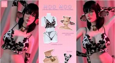 Female Cow, Cow Outfits, Sims Packs, Pelo Sims, Cow Spots, Sims 4 Body Mods