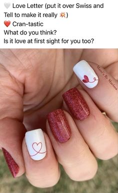 Valentines Nail Art, Valentines Nail Art Designs, Valentines Nail, Valentine Nail Art, Nail Designs Valentines, Heart Nail, Valentine Nails, Vibrant Nails