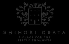 the logo for shibori obataa, a place for little thoughties