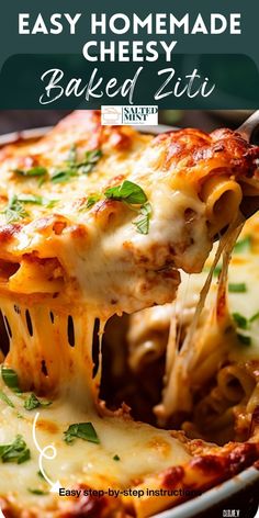 Try this easy baked ziti with Italian sausage and three cheeses. It's an Italian-American favorite that's perfect for family meals and comfort food ideas.