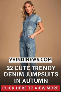 20 Must-Have Denim Jumpsuits to Rock Your Fall Wardrobe: Denim Jumpsuits in Autumn 47 Jean Jumpsuit Outfit, Jumpsuit Outfit Fall