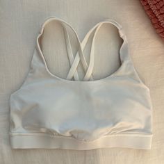 Nwot Lululemon Bra. Never Worn! In Perfect Condition, Just Too Small For Me And Never Returned. Lululemon Sports Bras, Lululemon Bra Sport Bras, 2024 Wishlist, Lululemon Bras, Lululemon Energy Bra, Xmas List, White Sports Bra, Lululemon Sports Bra, Pink Sports Bra