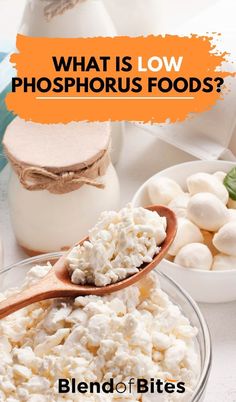 As its name implies, low phosphorus foods contain low percentages of phosphorus. Phosphate is a mineral that exists naturally in several food items. Whatever amount of phosphate you have, most of it goes into your blood. It is essential to maintain the level of phosphate in your blood. Find out all about low phosphorus foods at www.blendofbites.com | healthy ideas & tips Food Charts, Fast Easy Meals, Low Cholesterol