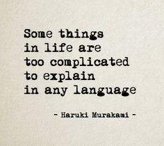 a quote from haruki murakani on the topic of love and life