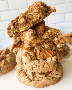 several cookies stacked on top of each other