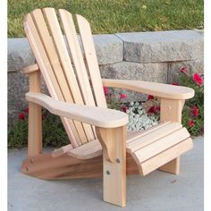 T&L Childs Adirondack Chair Adirondack Chair Wood Patio Chairs, Cedar Stain, Outdoor Wood Projects, Plastic Adirondack Chairs, Chair Wood, Log Furniture