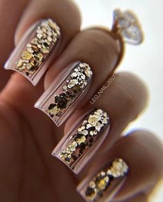 Nail Designs Bling, Short Coffin Nails Designs, Makeup Nails Designs, Home Nail Salon, Long Nail Designs, Cute Nail Art Designs, Blush Nails, Pretty Nail Art Designs, Nail Envy