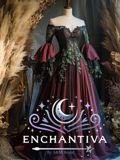 an image of a dress on display with the caption enchantiva