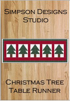 the christmas tree table runner pattern