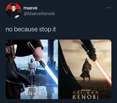 the tweet is showing that it's time to stop watching star wars