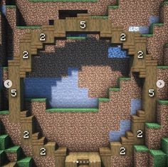 Minecraft Crops Layout, Circle Entrance Minecraft, Cool Minecraft Things To Build, Minecraft Base Blueprints, Minecraft Builds Blueprints, Building Tips Minecraft, Minecraft Inspiration Houses, Minecraft Random Builds, Minecraft House Outline