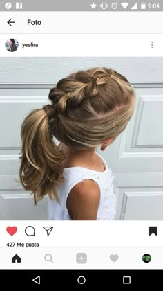 Girls Gymnastics Hairstyles, 2 Braided Pigtails, Meet Hairstyles, Fun And Easy Hairstyles, Picture Day Hairstyles For Kids, Picture Day Hairstyles, Gymnastics Meet, Braided Pigtails