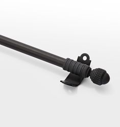 a black microphone on a white background