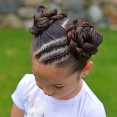 Chic School Hairstyles: Cute Braids & Curls for Kids & Teens Cute Toddler Hairstyles, Easy Little Girl Hairstyles, Girly Hairstyles, Kid Hair, Lil Girl Hairstyles, Toddler Hairstyles, Toddler Hairstyles Girl, Peinados Recogidos