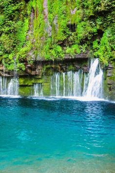 there are many waterfalls that can be seen in the water