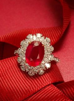 * Condition: Brand new * Center Stone: Natural Ruby from Mozambique, Oval Cut, 10x12mm, Approx 3.2ct (Heat Treatment) Natural White Diamond, Round Cut & Pear Cut, 1.61ct in total (VVS clarity with F color) * Ring Weight: 5.95g (Actual weight depends the ring size) * Metal Purity: 18K Solid White Gold (Optional) * Free DHL Express Shipping. * Attached with Certificate. * Each piece is made-to-order with care and special attention to detail.  all items are made with conflict-free diamonds and gems Pigeon Blood Ruby Engagement Ring, Ballerina Ring, Oval Cut Diamond Rings, Blood Ruby, Handmade Gold Ring, Luxury Jewelry Box, Ruby Engagement Ring, Oval Cut Diamond, Cute Rings