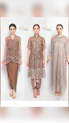 Brokat Dress Modern, Outfit Kebaya Modern, Dress Brokat Modern Fashion, Dress Brokat Modern Simple, Long Kebaya