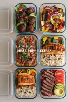 22+ High Protein Meal Prep Recipes to Keep You Full and Fit Meal Prep For The Week Healthy, High Protein Meal Prep, Protein Meal, Best Protein, Easy Meal Prep, Protein Foods, Delicious Healthy Recipes, High Protein