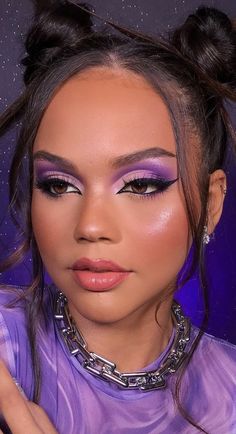 Purple Eyeshadow Looks, Exotic Makeup, Eye Makeup Images, Pastel Makeup, Eye Makeup Styles, Halloween Eye Makeup, Makeup Is Life, Pinterest Makeup, Colorful Eye Makeup