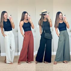 Linen pants, casual outfits, summer outfits, ootd, elevated casual, outfit inspo, cruise outfit ideas, vacation looks, casual beach look, college outfit | Shop more fashion finds at: https://urlgeni.us/amazon/35Mt_ •  Shop more trending items on LTK: shopltk.com/explore/everyday.holly •  Get more inspo on Instagram: @everyday.holly Basic Outfits Summer, Wfh Outfits, Resort Accessories, Everyday Casual Outfits, Trending Items, Summer Wardrobe Essentials, Vacation Outfit, Dinner Outfits