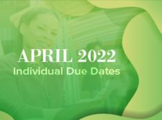 the march 22, 2012 logo for individual due dates is shown in green and white