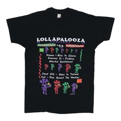 Original 1993 Lollapalooza Festival Tour Shirt. This is a true vintage shirt, not a modern reproduction. Sizes vary so please use measurements for best idea on fit. Front and back graphics. Shirt is in good condition, hole on front, no stains. This shirt comes laundered and ready to wear. Cheap Festival Letter Print T-shirt, Cheap Graphic Design T-shirt For Music Festival, Music Festival Tshirts, 90s Style Festival Tops With Graphic Print, Festival Merch, Graphics Shirt, International Festival, Festival Shirts, Vintage Clothing Men