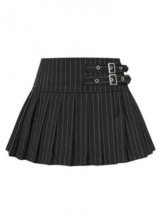 Black Skirt Outfit, Pinstripe Mini Skirt, Black Skirt Outfits, Sourpuss Clothing, Fun Clothes, Mini Skirt Black, Band Fits, Alternative Clothing