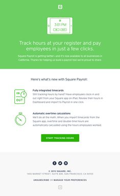 the home page for square pay