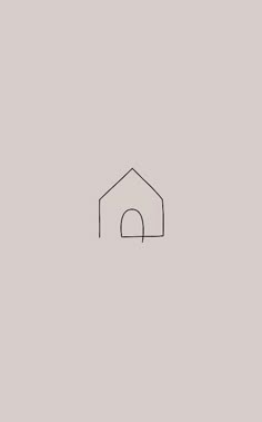 the outline of a house on a gray background