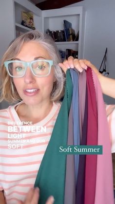 Light And Cool Color Palette, Cool Light Summer Palette, Color Guru Calm Summer, Color Season Summer, Sunlit Summer Color Palette Outfits, Soft Summer Basics, Muted Cool Colors, Summer Clear Color Palette, Capsule Wardrobe For Soft Summer