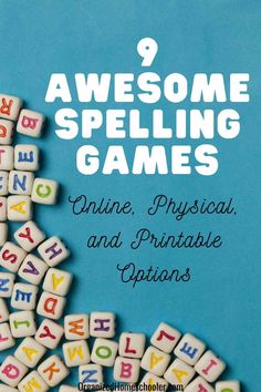 9 awesome spelling games online, physical, and printable options written next to alphabet beads Practice Spelling Words Fun, Best Way To Teach Spelling Words, Best Way To Practice Spelling Words, Fun Way To Practice Spelling Words, Fun Way To Learn Spelling Words, Elementary Spelling Games, Spelling Word Games 3rd Grade, Spelling Games Middle School, Games To Practice Spelling Words