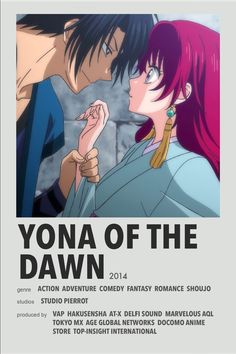 the poster for yona of the dawn