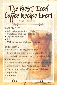 the best iced coffee recipe ever is in this post it's easy to make