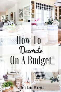 how to decorate on a budget