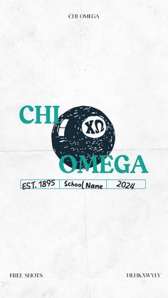 an advertisement for the chi omega game