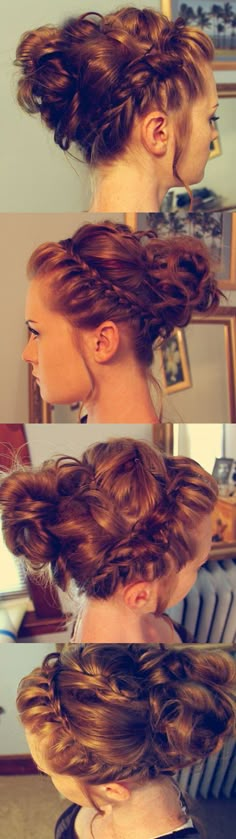 popular-hairstyles: Simple Hairdo, Hairdo Updo, Hairstyle Braided, Braided Bun Hairstyles, Updo Hairstyle, Braided Hairstyles Updo, Great Hair, Hair Dos, Gorgeous Hair