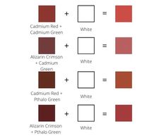 red and white colors are shown in this graphic