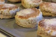 some food that is sitting on a baking pan and ready to be cooked in the oven