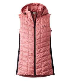 Ultralight and stylish a" this long insulated vest resists the elements and features innovative technology for exceptional warmth, even when wet. Slightly Fitted. Best with midweight layer. Falls below hip. Packed with PrimaLoft Cross Core insulation for exceptional warmth without weight. Shell is made from 100% recycled polyester.. ThermaStretch fleece side panels for an improved fit and full range of motion. Machine wash and dry. Light, warm and flattering -- a perfect layer whether in the hom Women's Vests, Long Vest, Innovative Technology, Long Vests, Outerwear Vest, Feature Light, Range Of Motion, Ladies Golf, Side Panels