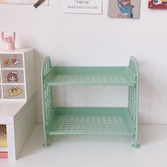 Cute Korean Mini Snack Storage Rack Cute Desk Organization, Mini Snacks, Girl Desk, Desktop Shelf, Shelf Baskets Storage, Pencil Storage, Minimalist Desk, Bathroom Storage Racks, Snack Storage