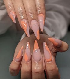 Stiletto Nail Design Ideas, Spring Stiletto Nails 2024, Stiletto Nails Spring, Long Almond Nails Designs Classy, Simple Stiletto Nails Designs, Almond Nails Black Women, Medium Stiletto Nails, Trendy Nails Stiletto